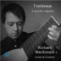 [Tombeaux - A secular requiem by Richard MacKenzie]