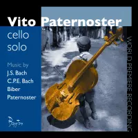 Solo cello works by JS Bach, CPE Bach, Biber and Paternoster by Vito Paternoster